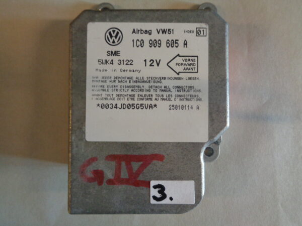 VW Seat Skoda Airbagsteuergerät 1C0909605A