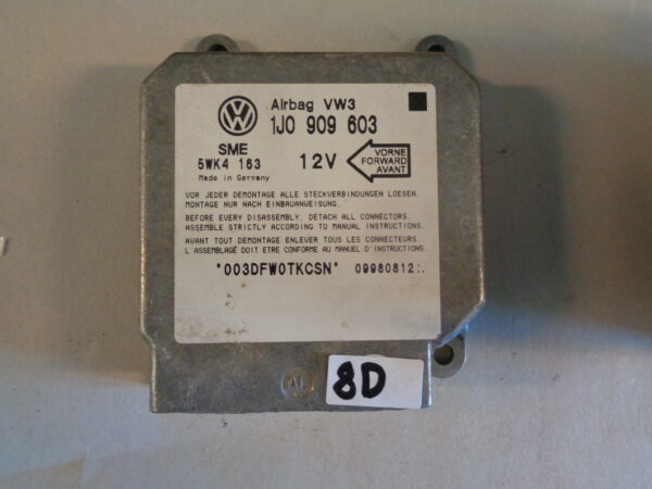 VW Golf/4/Bora/Lupo/Polo/Bus/T4/Sharan/1 Airbag Steuergerät 1J0909603