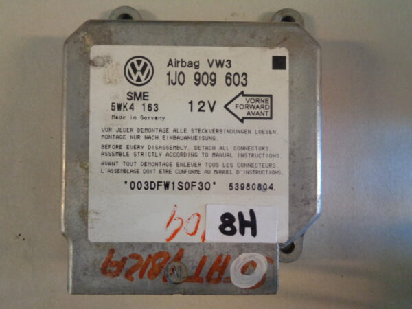 VW Golf/4/Bora/Lupo/Polo/Bus/T4/Sharan/1 Airbag Steuergerät 1J0909603