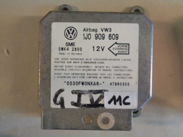 Airbagsteuergerät Airbag Steuergerät VW Golf 4 1J Bora Lupo Polo 1J0909609