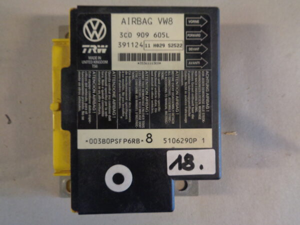 Airbagsteuergerät Seat Leon 1P 3C0909605L