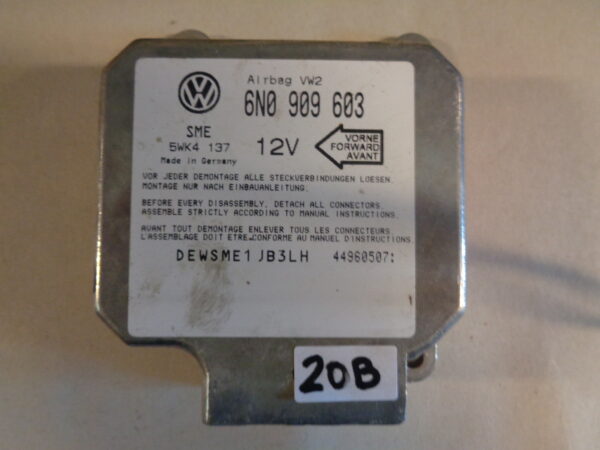 Airbag Steuergerät 6N0909603 12V Golf 3 VW Polo 6N