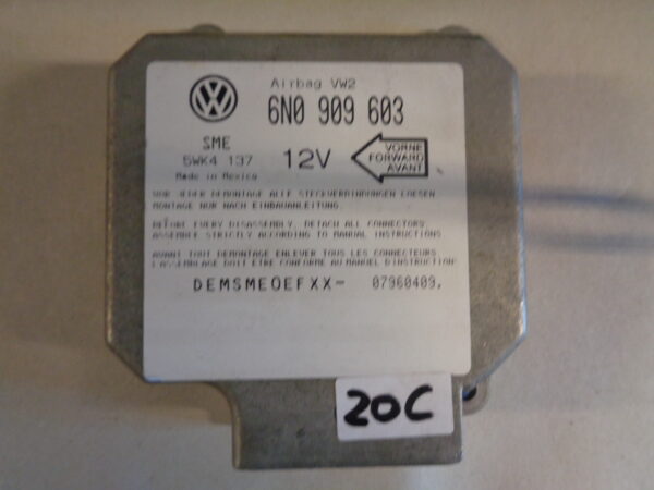 Airbag Steuergerät 6N0909603 12V Golf 3 VW Polo 6N