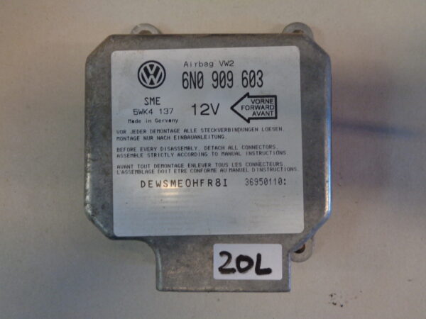 Airbag Steuergerät 6N0909603 12V Golf 3 VW Polo 6N