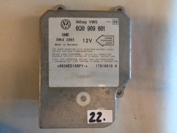 Steuergerät Airbag VW POLO (6N2) 6Q0909601