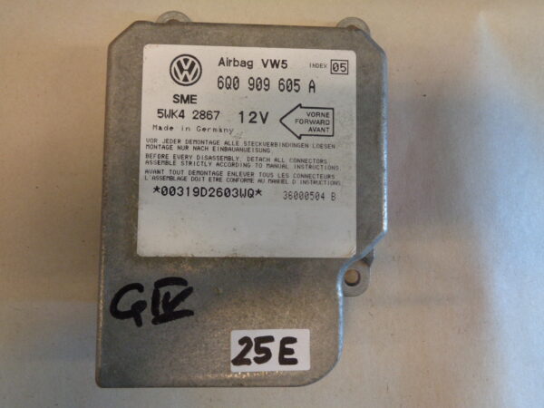 Airbagsteuergerät VW Golf 4 Bora Polo 6N2 Steuergerät 6Q0909605A Airbag