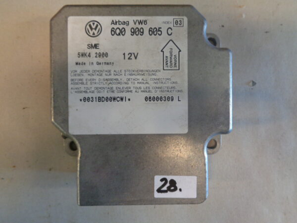 Steuergerät Airbag VW Passat B5.5 (3B3) 6Q0909605C