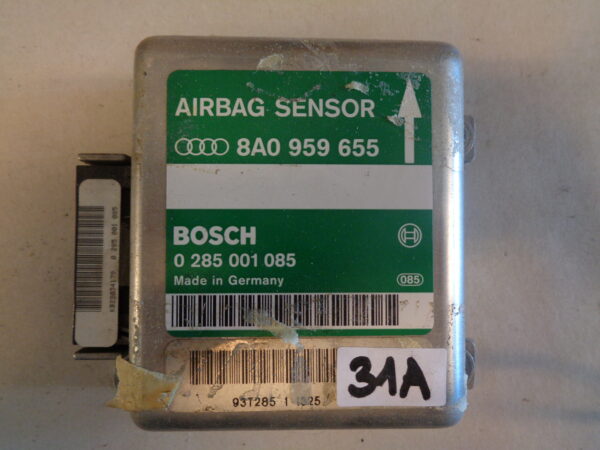 Audi 80/Cabrio/Coupé/B3/B4/S2 Airbag Steuergerät 8A0959655