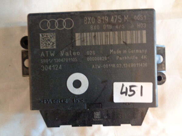 Steuergerät Einparkhilfe Audi Q3 8X0919475M